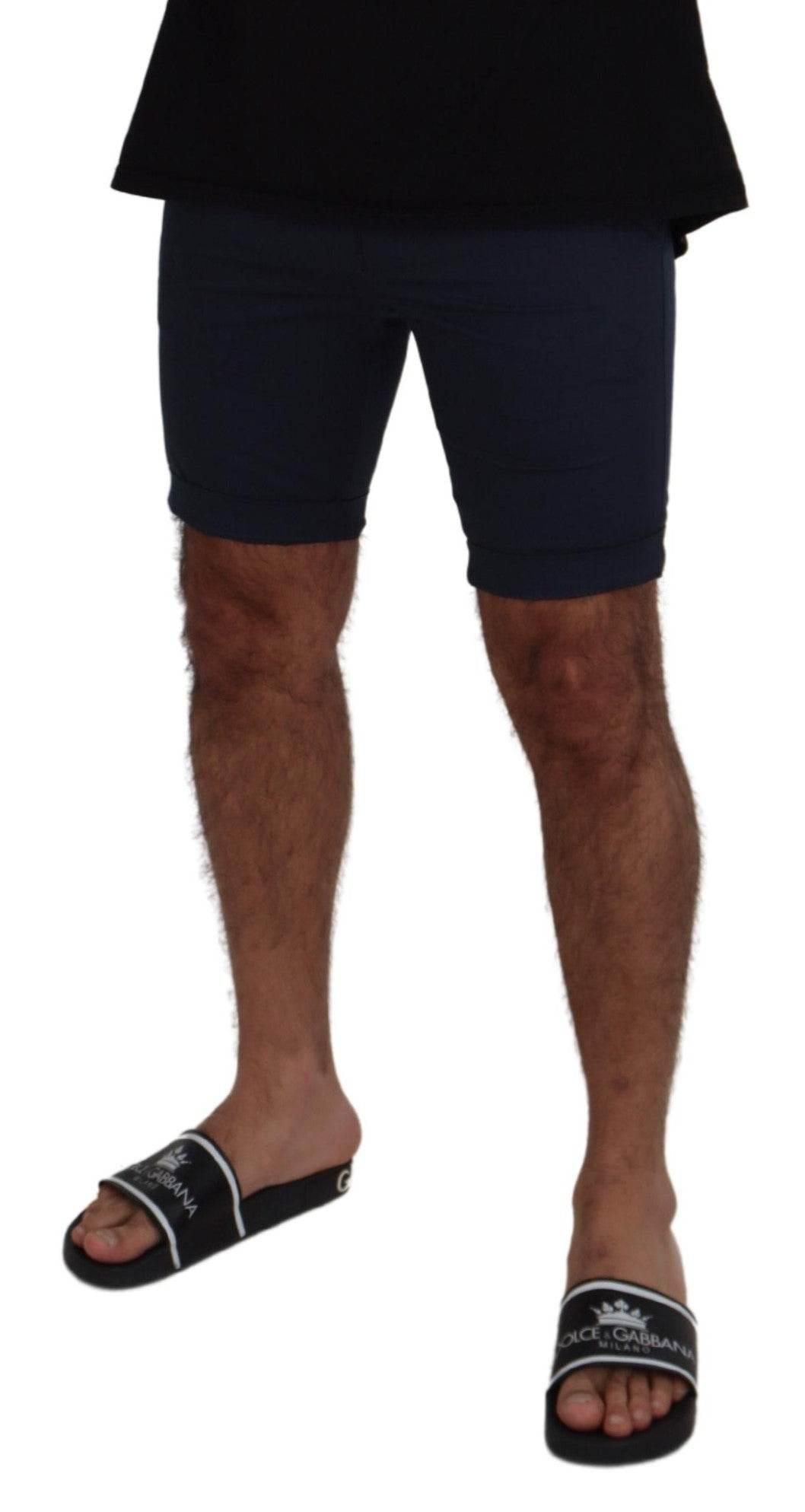 Dolce & Gabbana Blue Bermuda Low Waist Men Shorts - Hilstor
