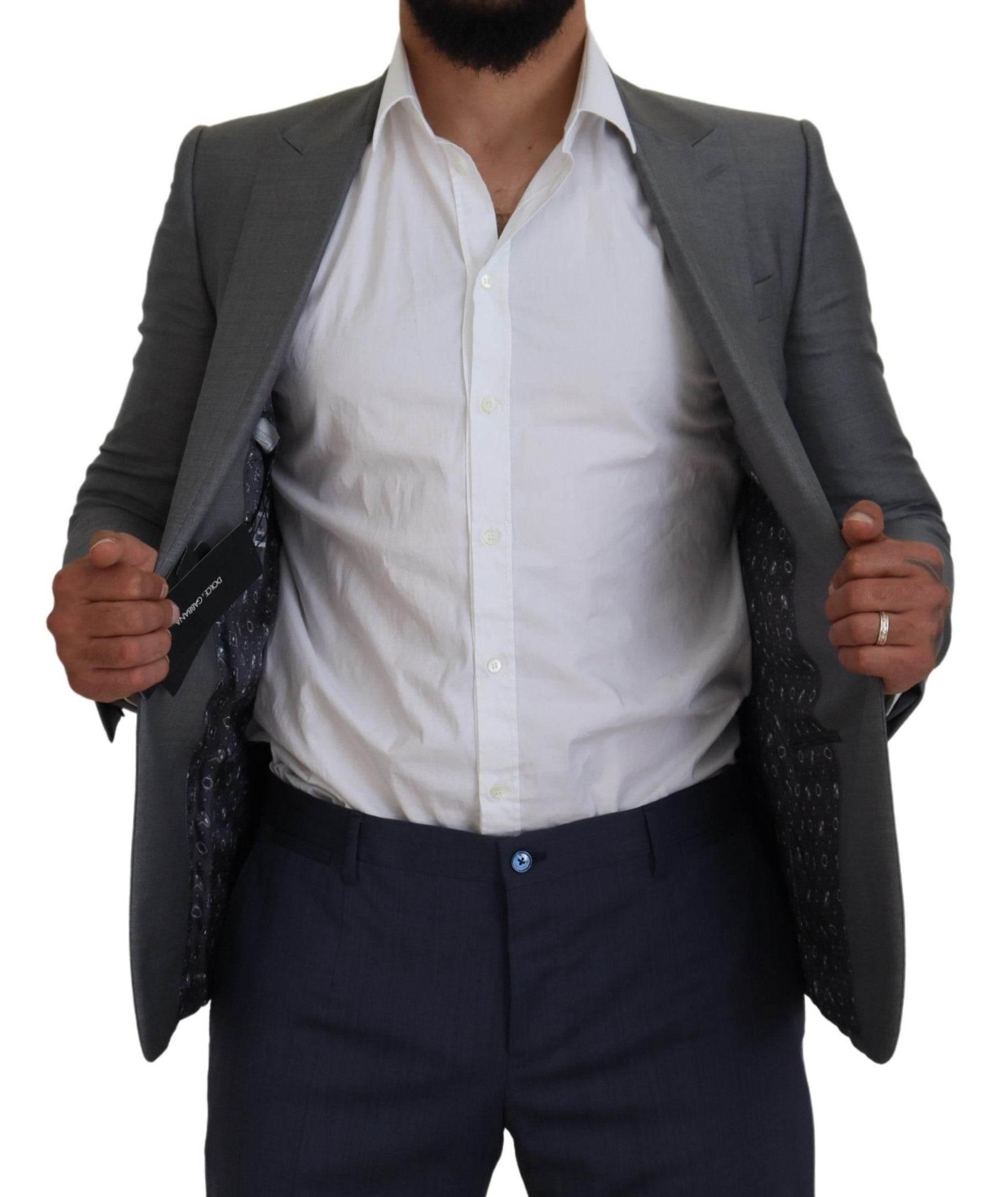 Dolce & Gabbana Elegant Light Gray Sicilia Blazer Jacket - Hilstor