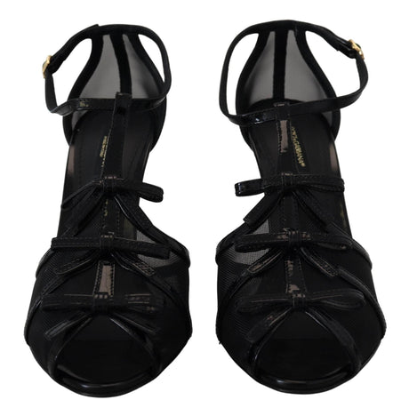 Dolce & Gabbana Black Stiletto High Heels Sandals Shoes - Hilstor