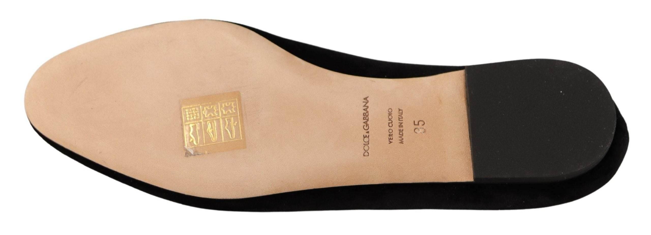 Dolce & Gabbana Elegant Patent Leather Flat Shoes - Hilstor