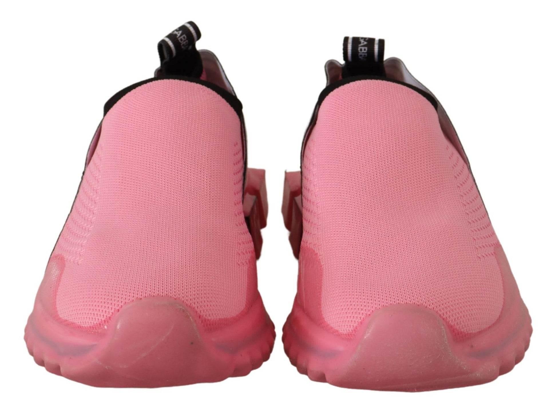 Dolce & Gabbana Chic Pink Sorrento Slip-On Sneakers - Hilstor
