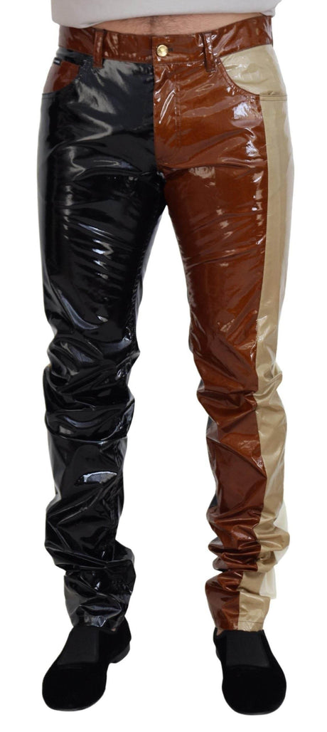 Dolce & Gabbana Elegant Shining Denim Silk Blend Jeans - Hilstor