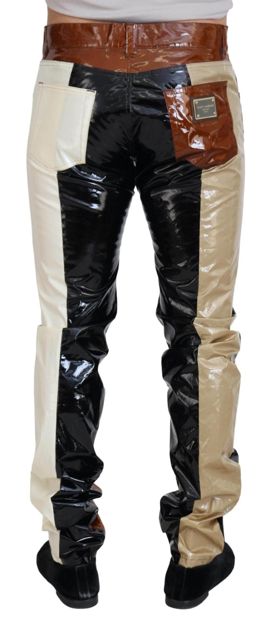Dolce & Gabbana Elegant Shining Denim Silk Blend Jeans - Hilstor