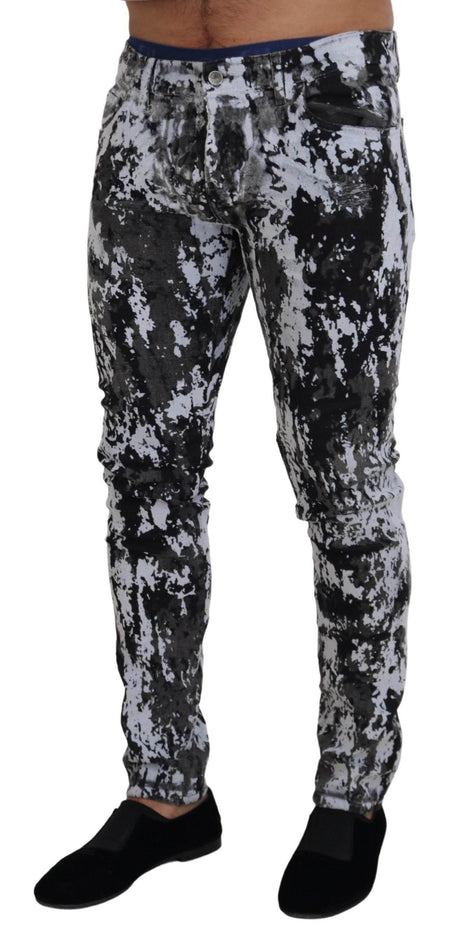 Dolce & Gabbana Multicolor Cotton Tie Dye Skinny Denim Jeans - Hilstor