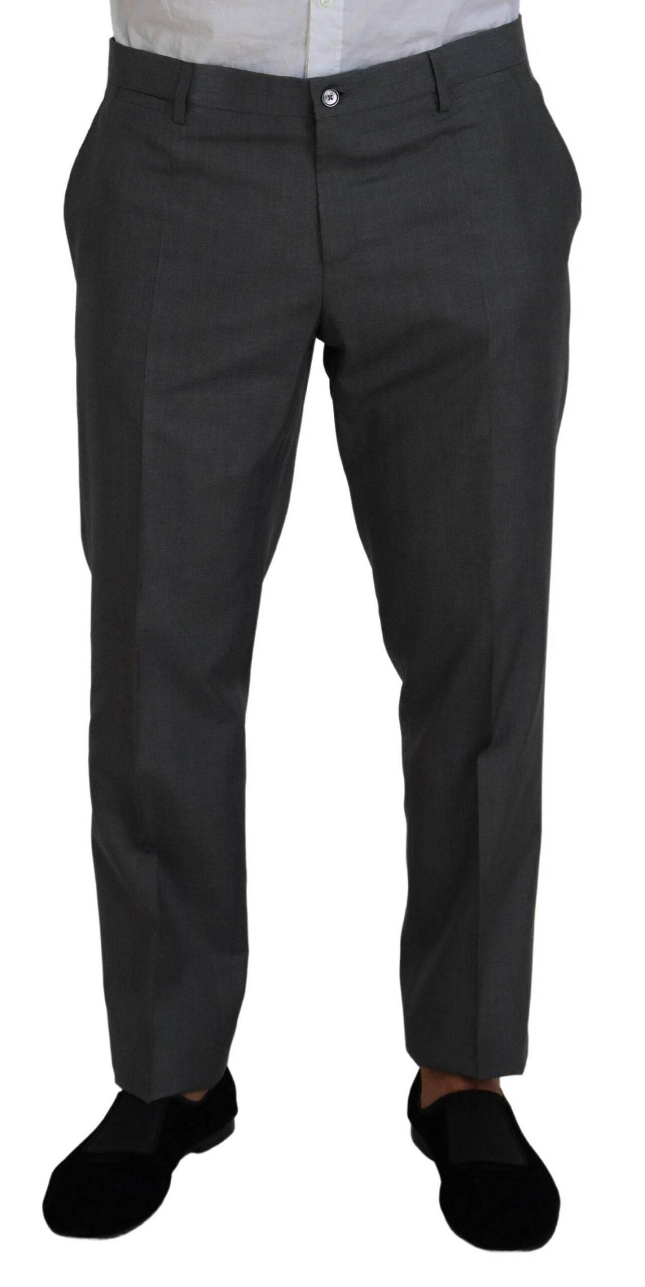 Dolce & Gabbana Gray MARTINI 3 Piece Slim Fit Suit - Hilstor