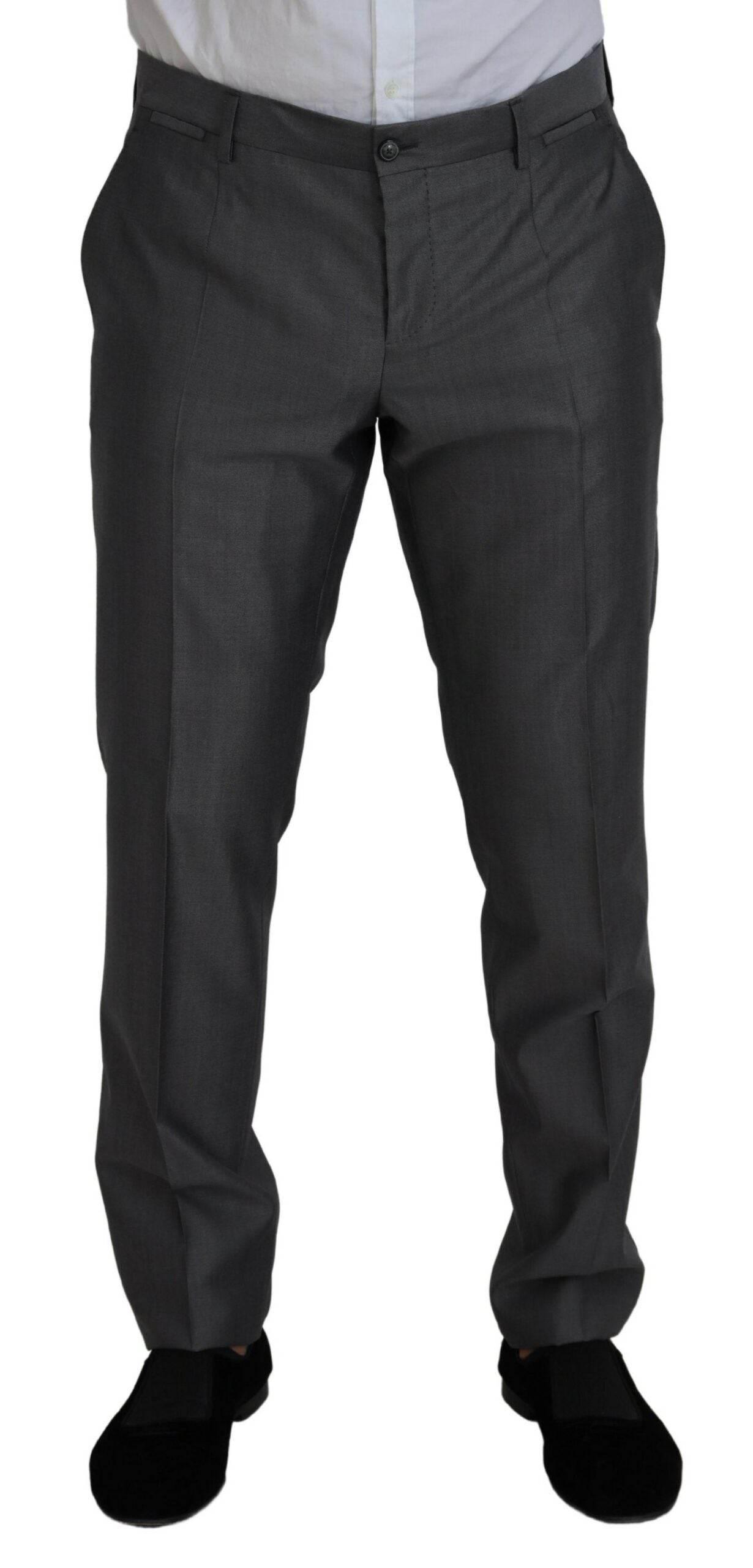 Dolce & Gabbana Gray SICILIA 3 Piece Slim Fit Suit - Hilstor