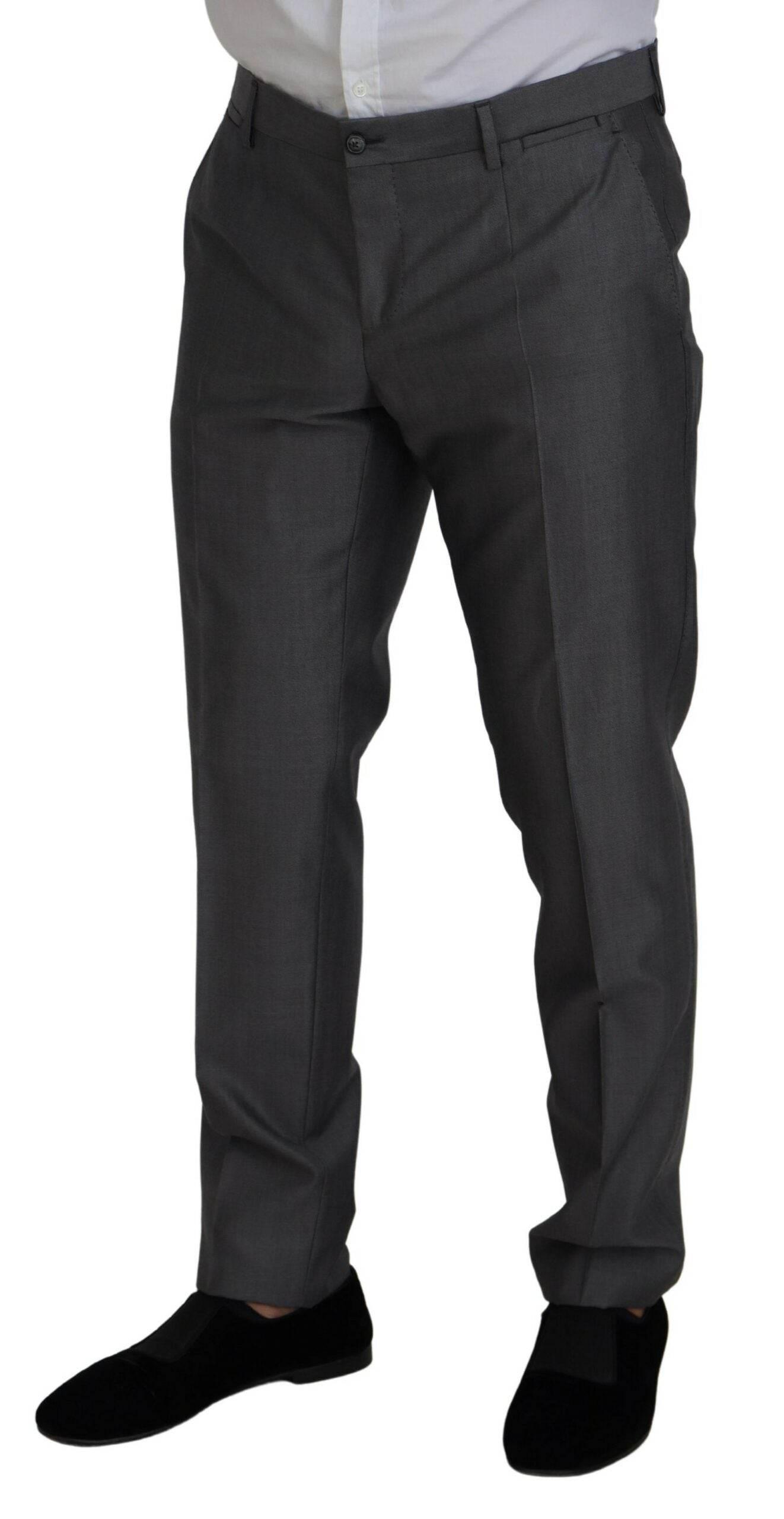 Dolce & Gabbana Gray SICILIA 3 Piece Slim Fit Suit - Hilstor