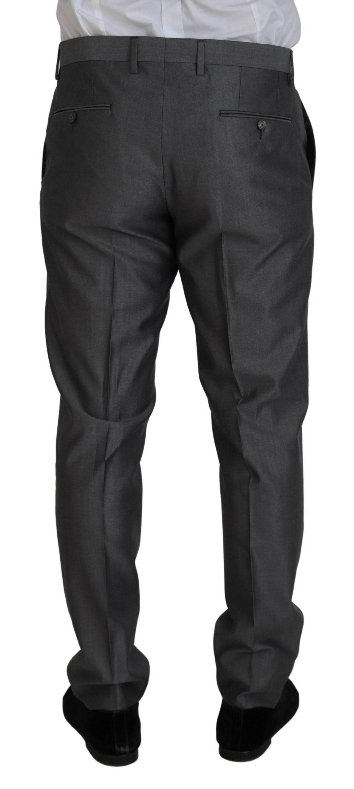 Dolce & Gabbana Gray SICILIA 3 Piece Slim Fit Suit - Hilstor