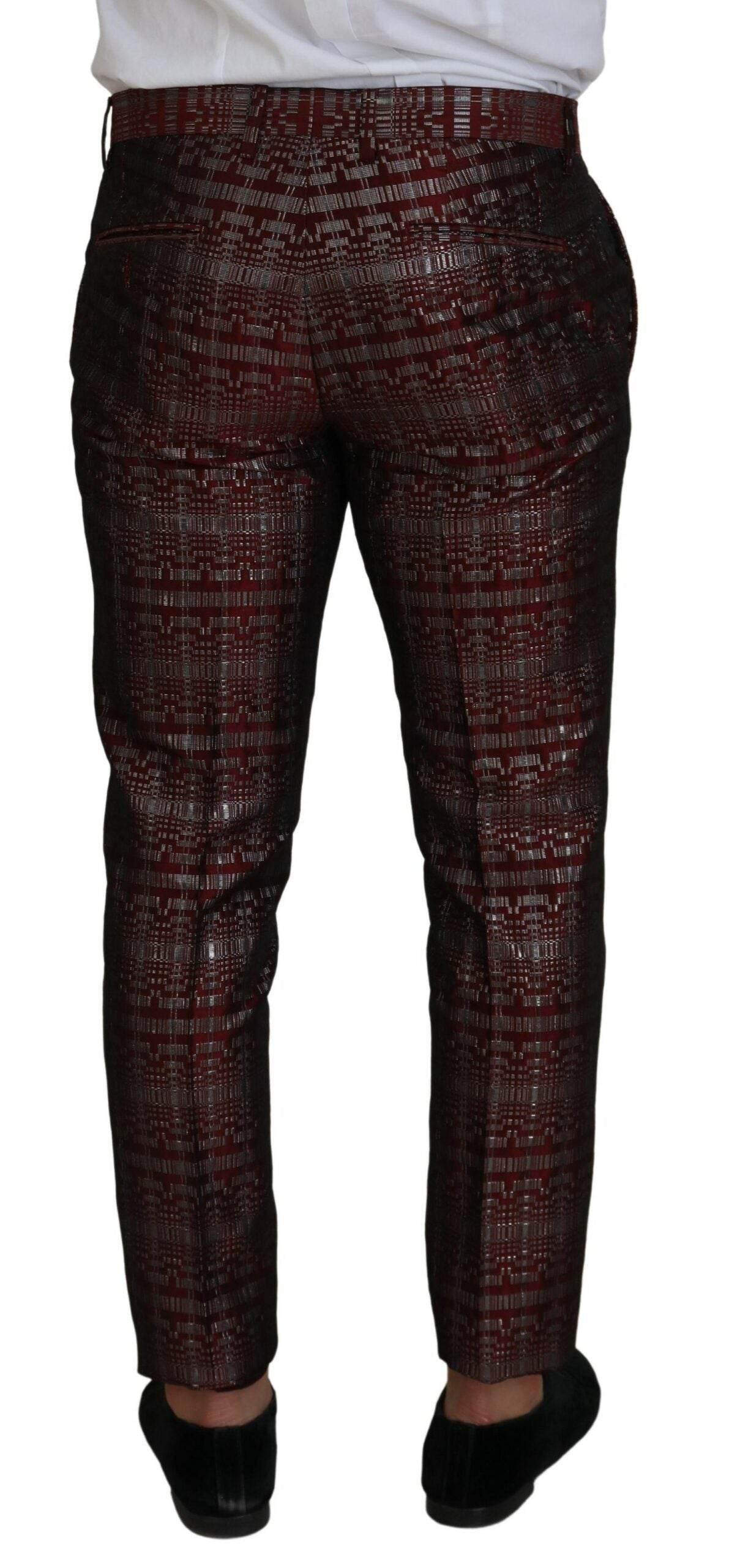 Dolce & Gabbana Bordeaux Fantasy Slim Fit Two-Piece Suit - Hilstor