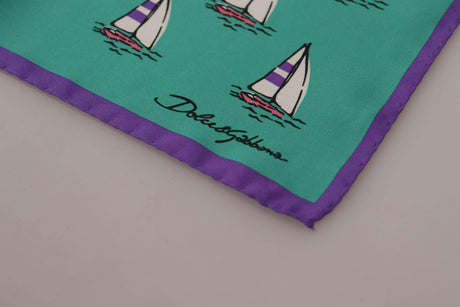 Dolce & Gabbana Elegant Multicolor Silk Men's Pocket Square - Hilstor
