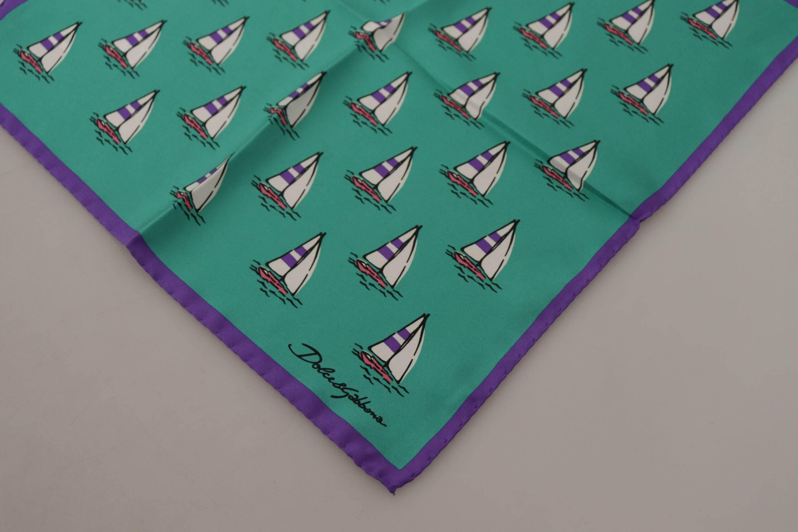 Dolce & Gabbana Elegant Multicolor Silk Men's Pocket Square - Hilstor