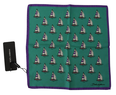 Dolce & Gabbana Elegant Multicolor Silk Men's Pocket Square - Hilstor