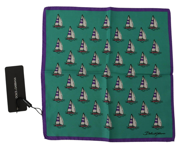 Dolce & Gabbana Elegant Multicolor Silk Men's Pocket Square - Hilstor