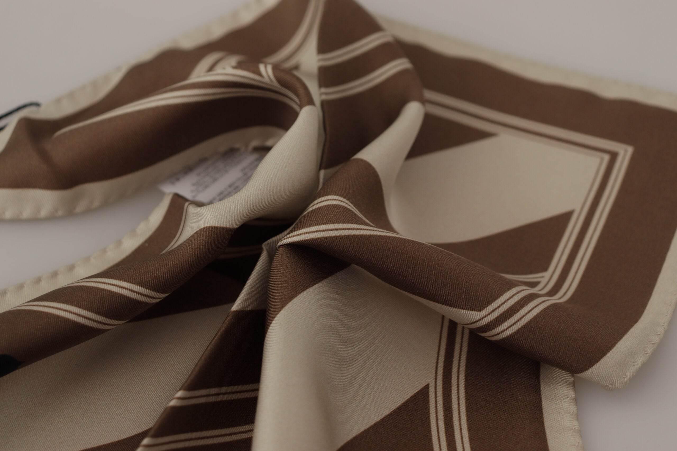 Dolce & Gabbana Elegant Striped Silk Men's Scarf - Hilstor