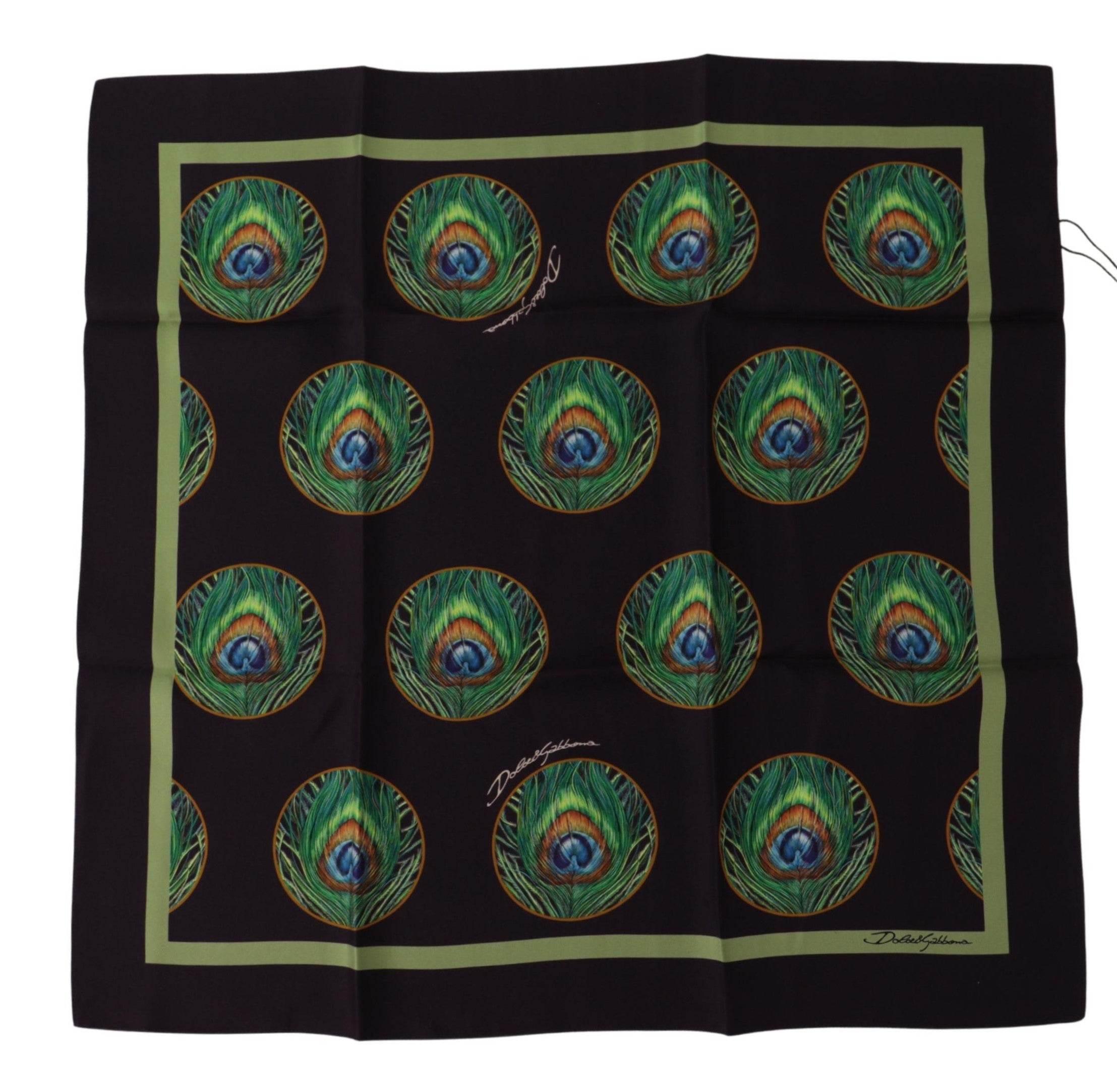 Dolce & Gabbana Elegant Silk Square Scarf Wrap - Hilstor