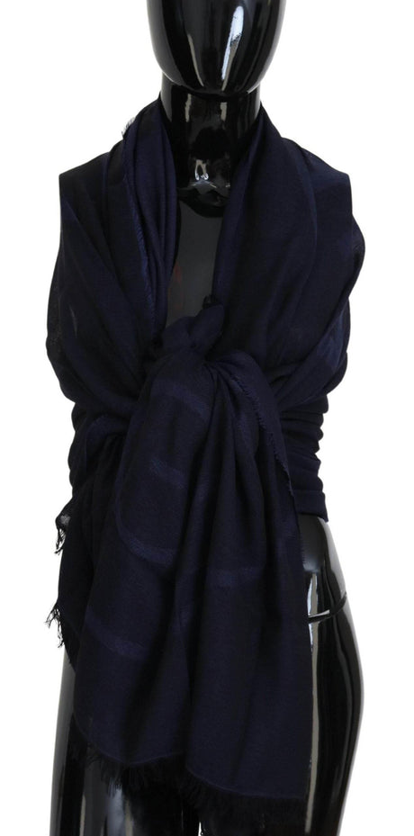 GF Ferre Elegant Fringed Wool Blend Scarf - Hilstor