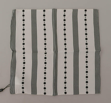 Dolce & Gabbana Elegant Dotted Stripe Men's Square Scarf - Hilstor