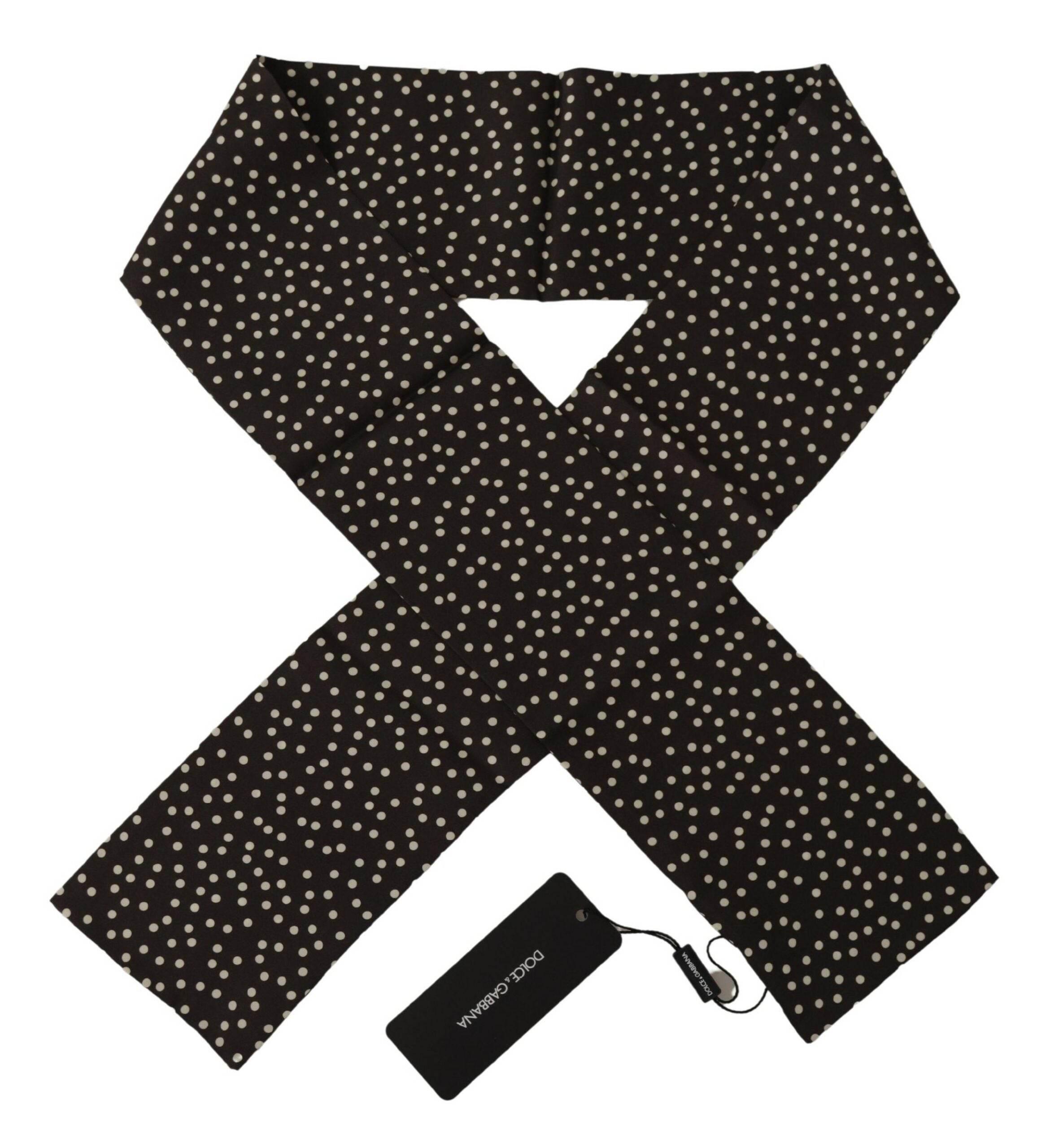 Dolce & Gabbana Elegant Silk Polka Dot Men's Scarf - Hilstor