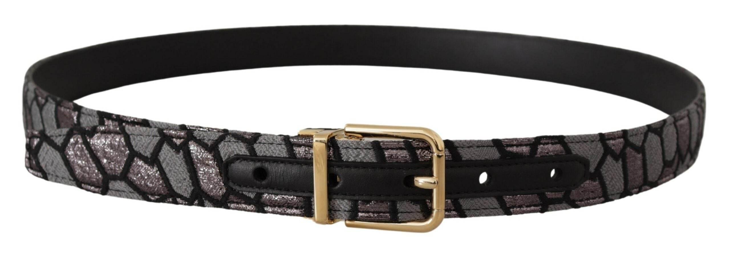 Dolce & Gabbana Multicolor Leather Statement Belt - Hilstor