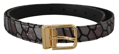 Dolce & Gabbana Multicolor Leather Statement Belt - Hilstor