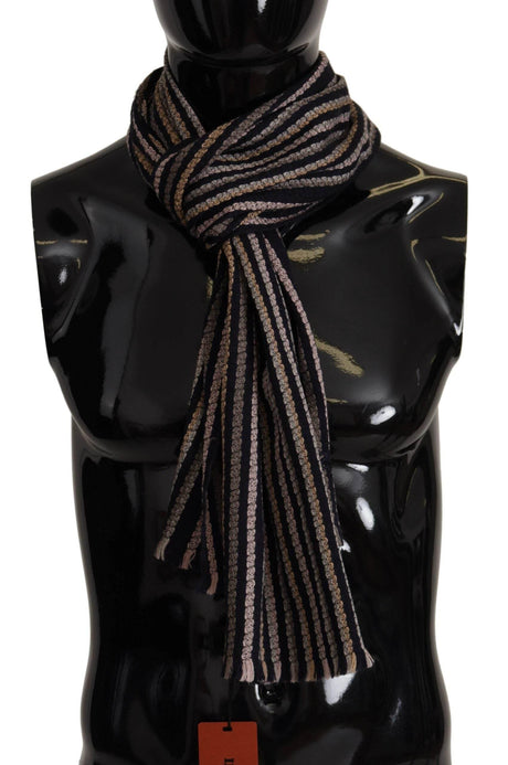 Missoni Authentic Multicolor Wool Mens Scarf - Hilstor