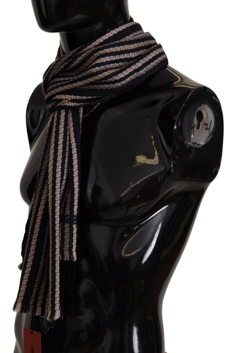 Missoni Authentic Multicolor Wool Mens Scarf - Hilstor