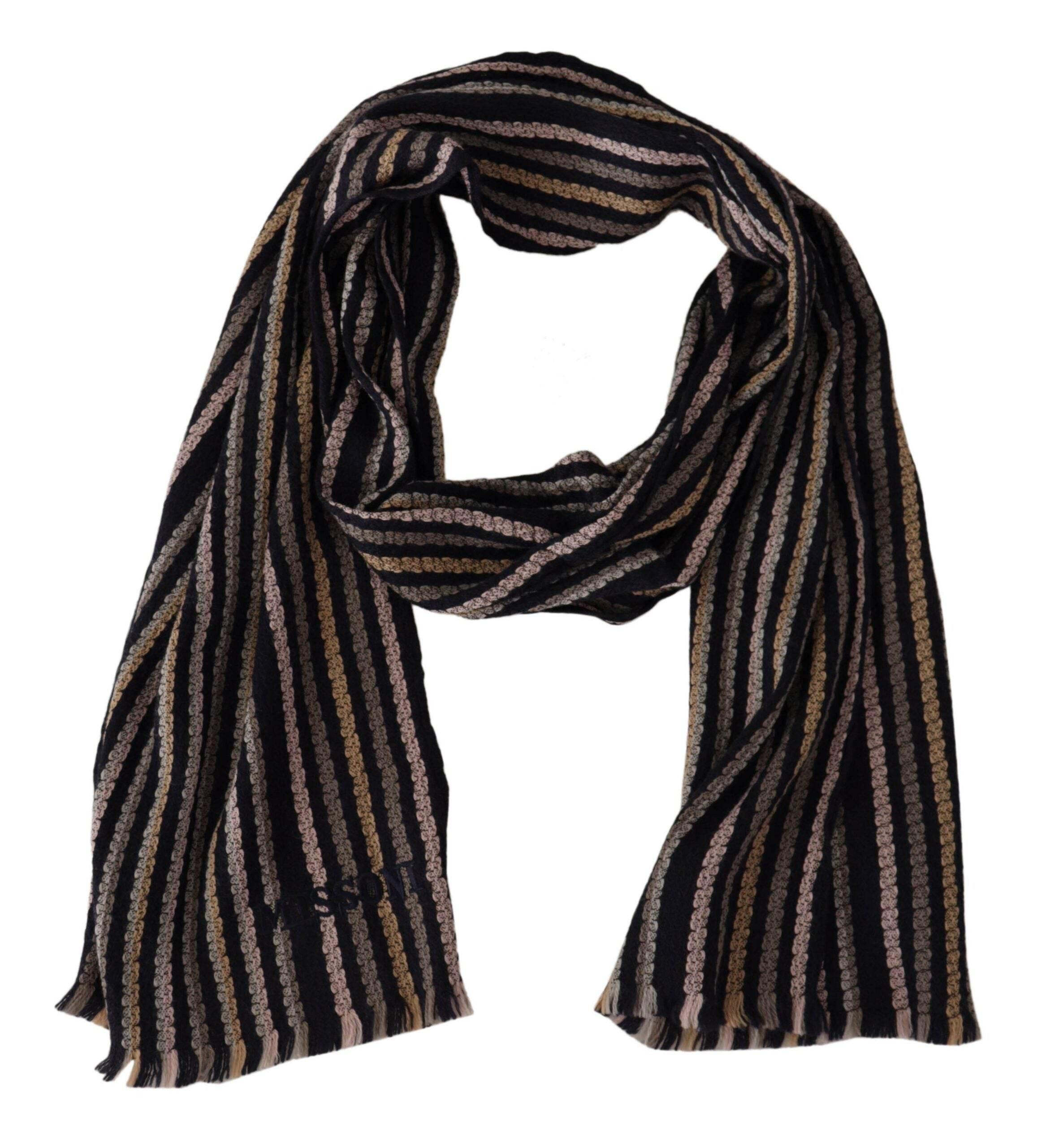 Missoni Authentic Multicolor Wool Mens Scarf - Hilstor