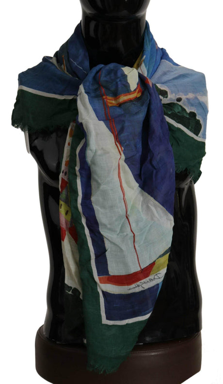 Dolce & Gabbana Elegant Multicolor Silk Blend Square Scarf - Hilstor