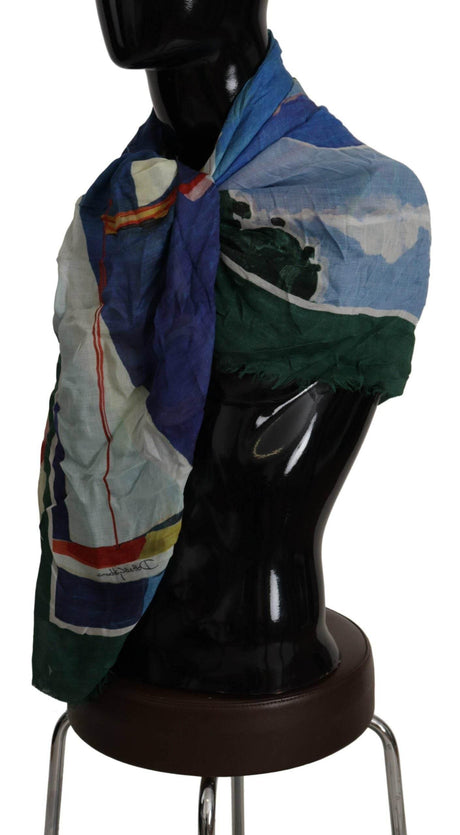 Dolce & Gabbana Elegant Multicolor Silk Blend Square Scarf - Hilstor