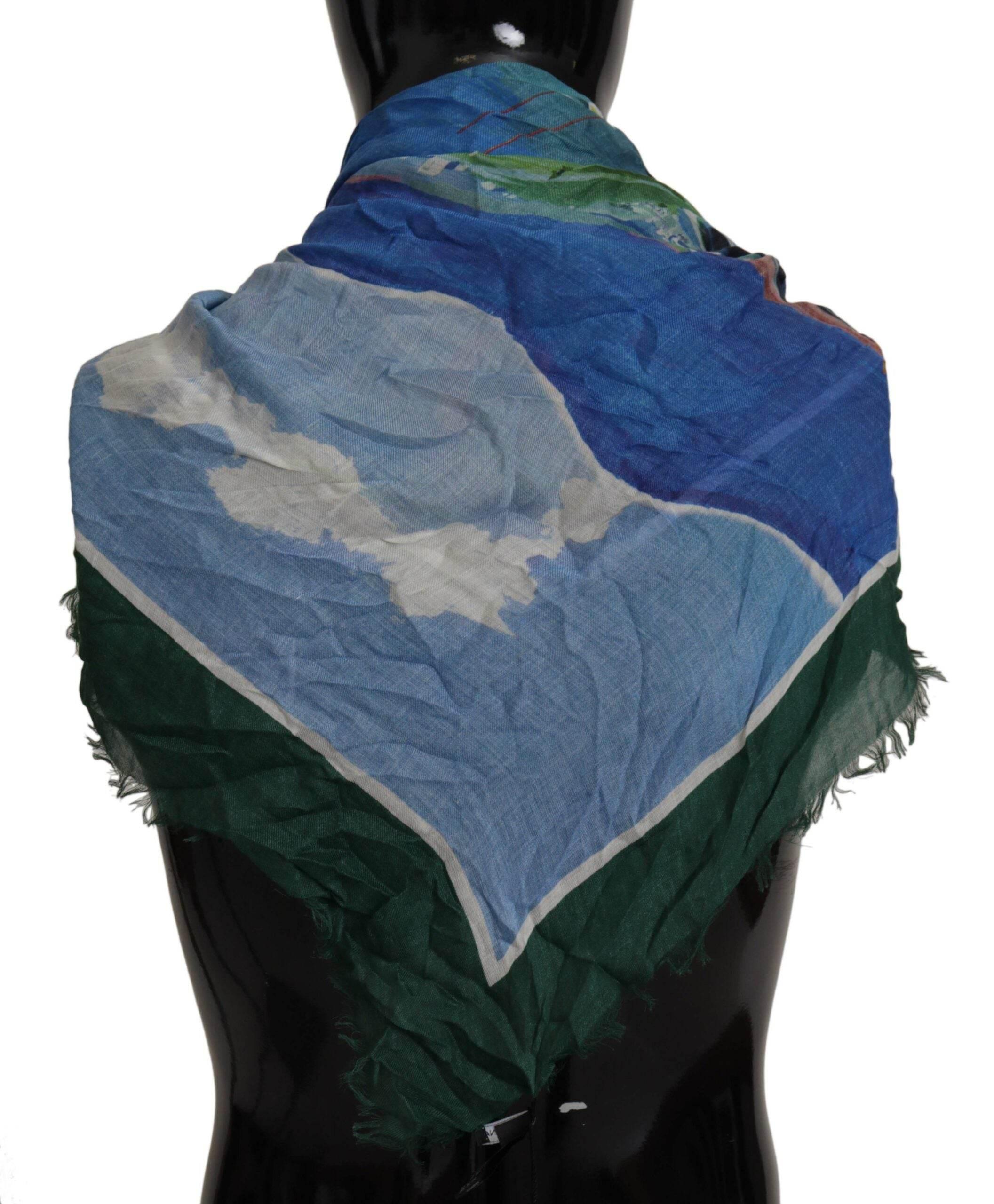 Dolce & Gabbana Elegant Multicolor Silk Blend Square Scarf - Hilstor