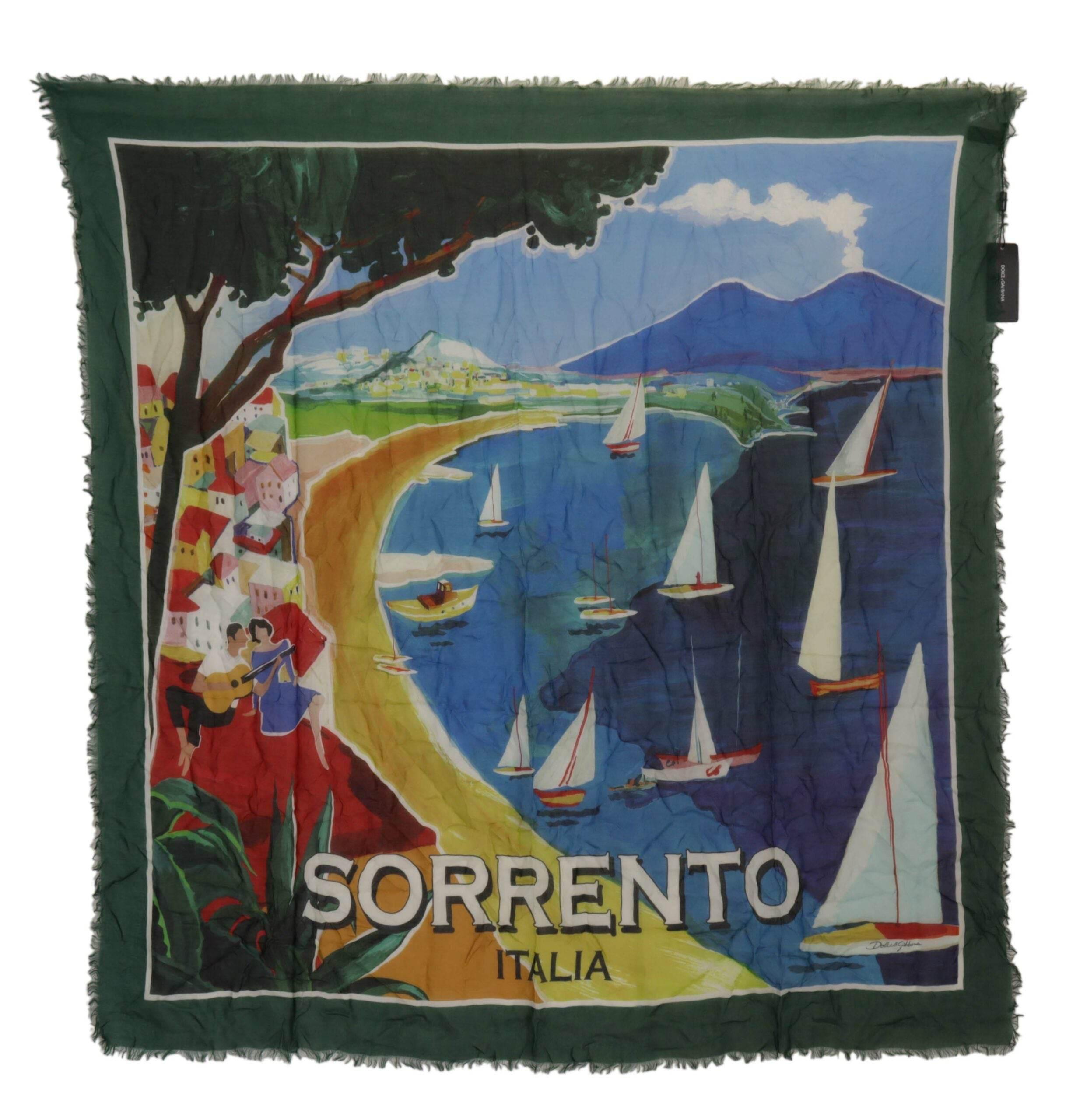 Dolce & Gabbana Elegant Multicolor Silk Blend Square Scarf - Hilstor
