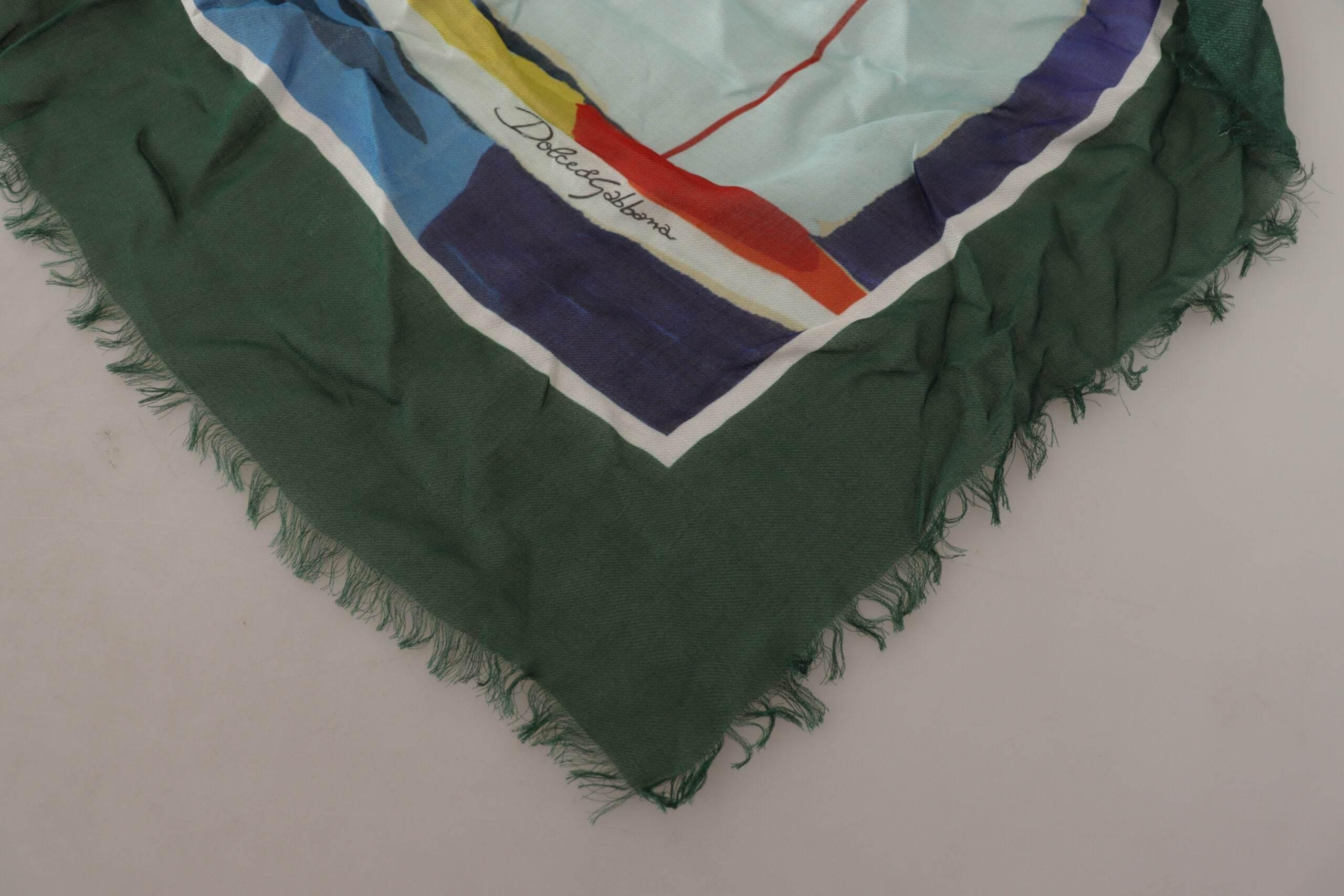 Dolce & Gabbana Elegant Multicolor Silk Blend Square Scarf - Hilstor