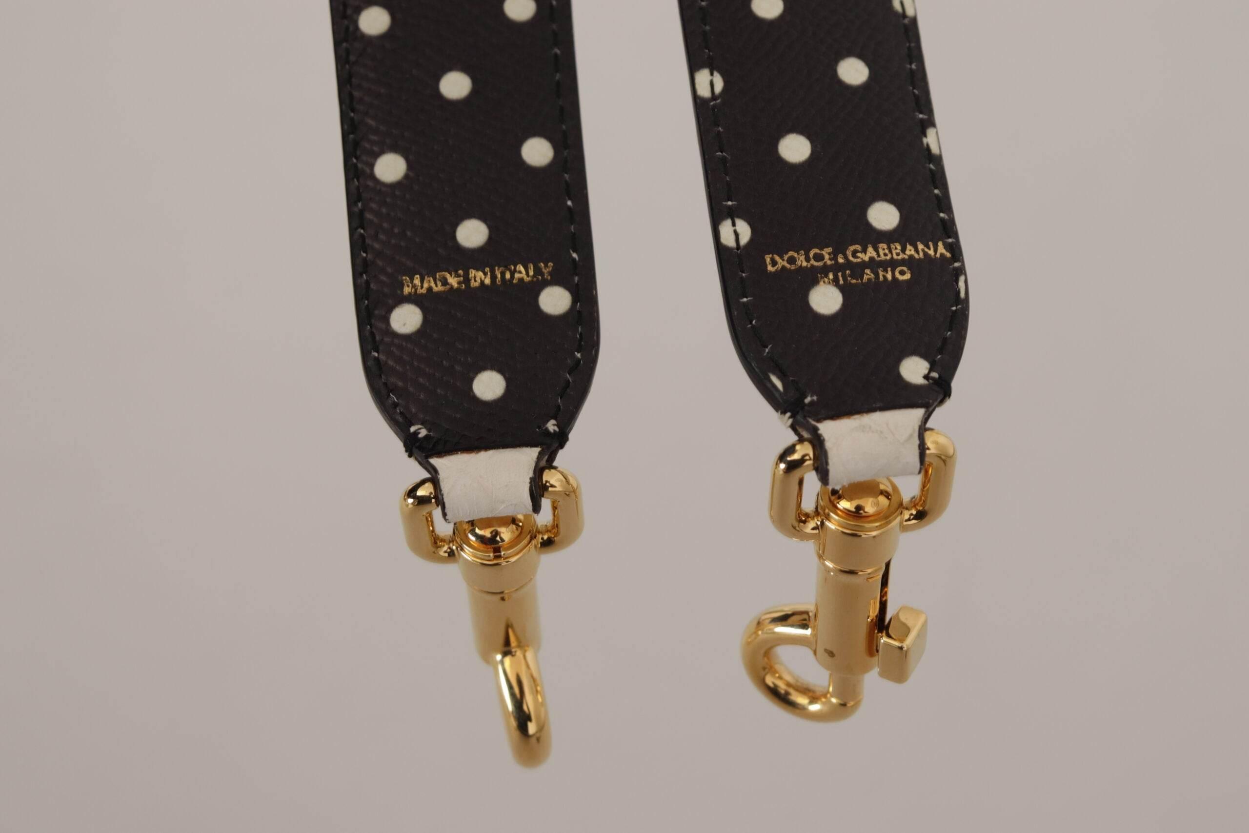 Dolce & Gabbana Elegant White Leather Shoulder Strap Accessory - Hilstor
