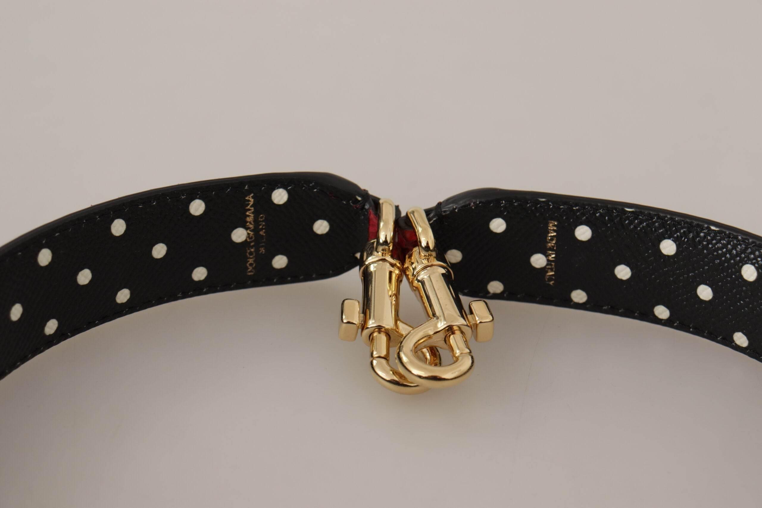 Dolce & Gabbana Elegant Red Python Leather Shoulder Strap - Hilstor