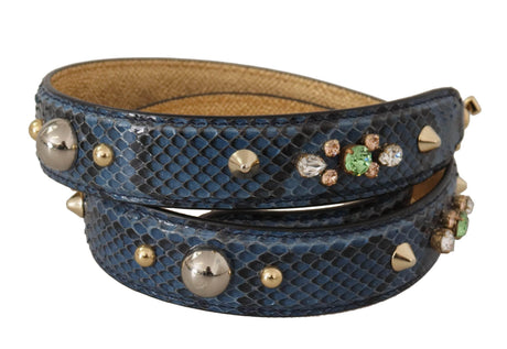 Dolce & Gabbana Elegant Leather Shoulder Bag Strap in Blue - Hilstor