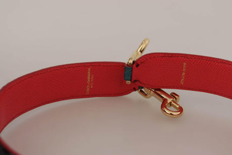 Dolce & Gabbana Emerald Green Leather Shoulder Strap - Hilstor