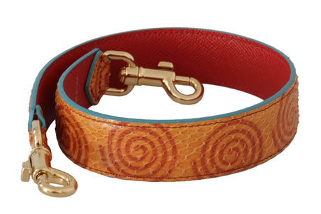 Dolce & Gabbana Chic Orange Leather Shoulder Strap Accessory - Hilstor