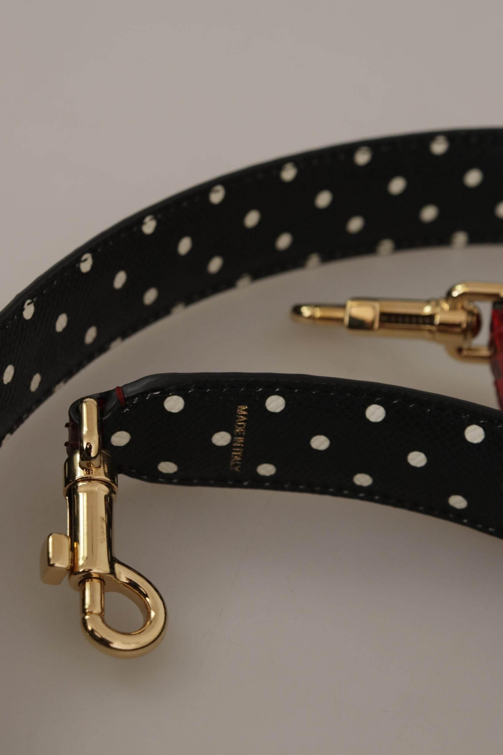 Dolce & Gabbana Red Python Leather Shoulder Bag Strap - Hilstor