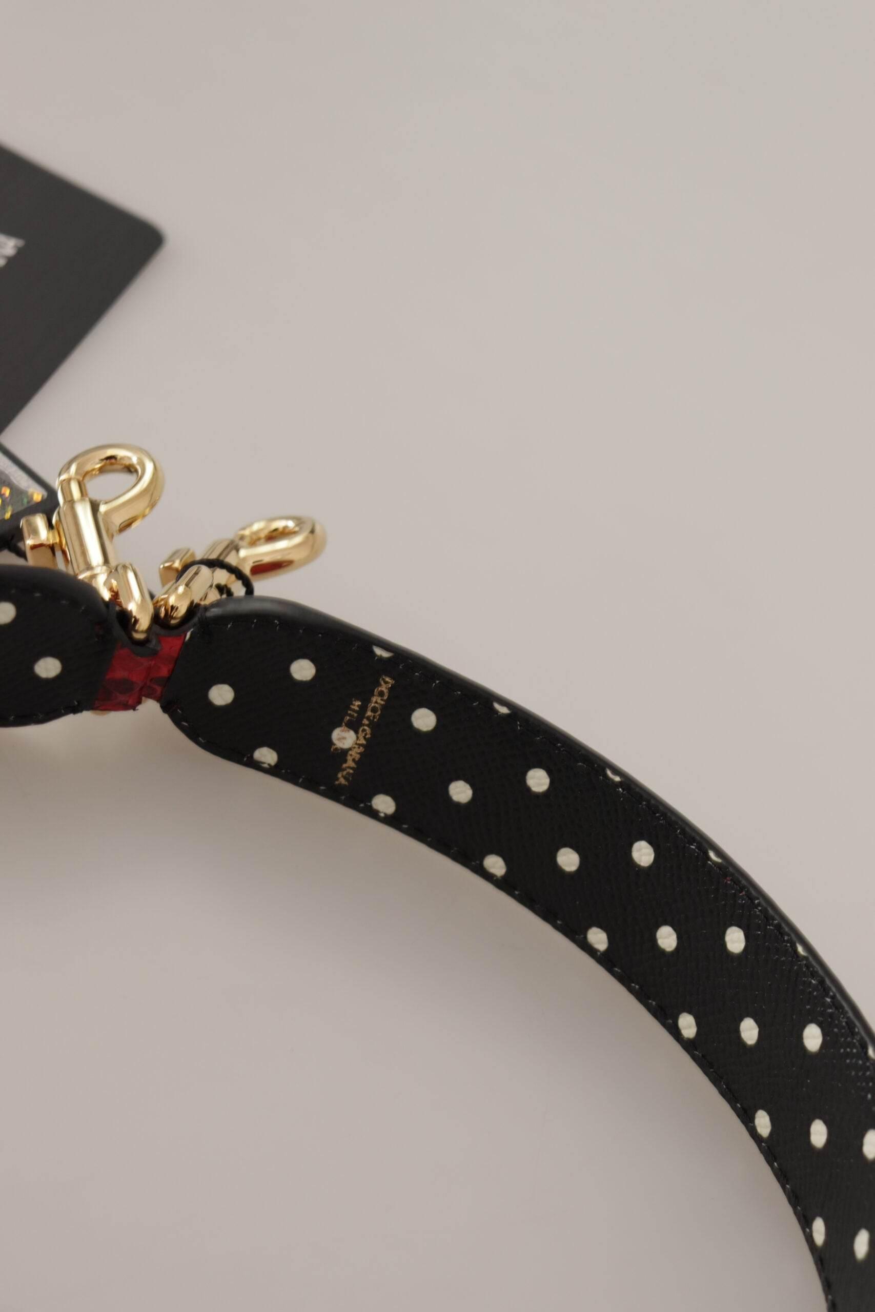 Dolce & Gabbana Elegant Red Python Leather Shoulder Strap - Hilstor