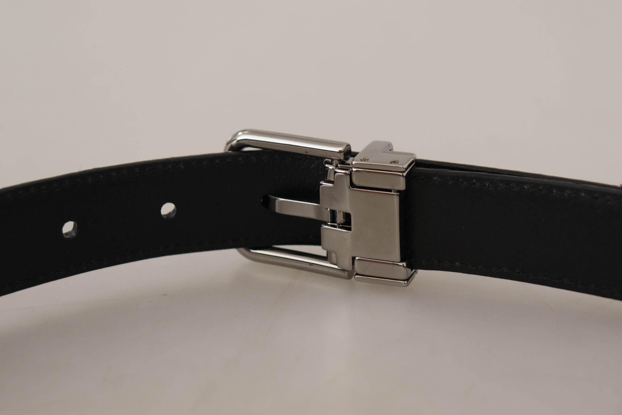 Dolce & Gabbana Elegant Red Exotic Leather Belt - Hilstor