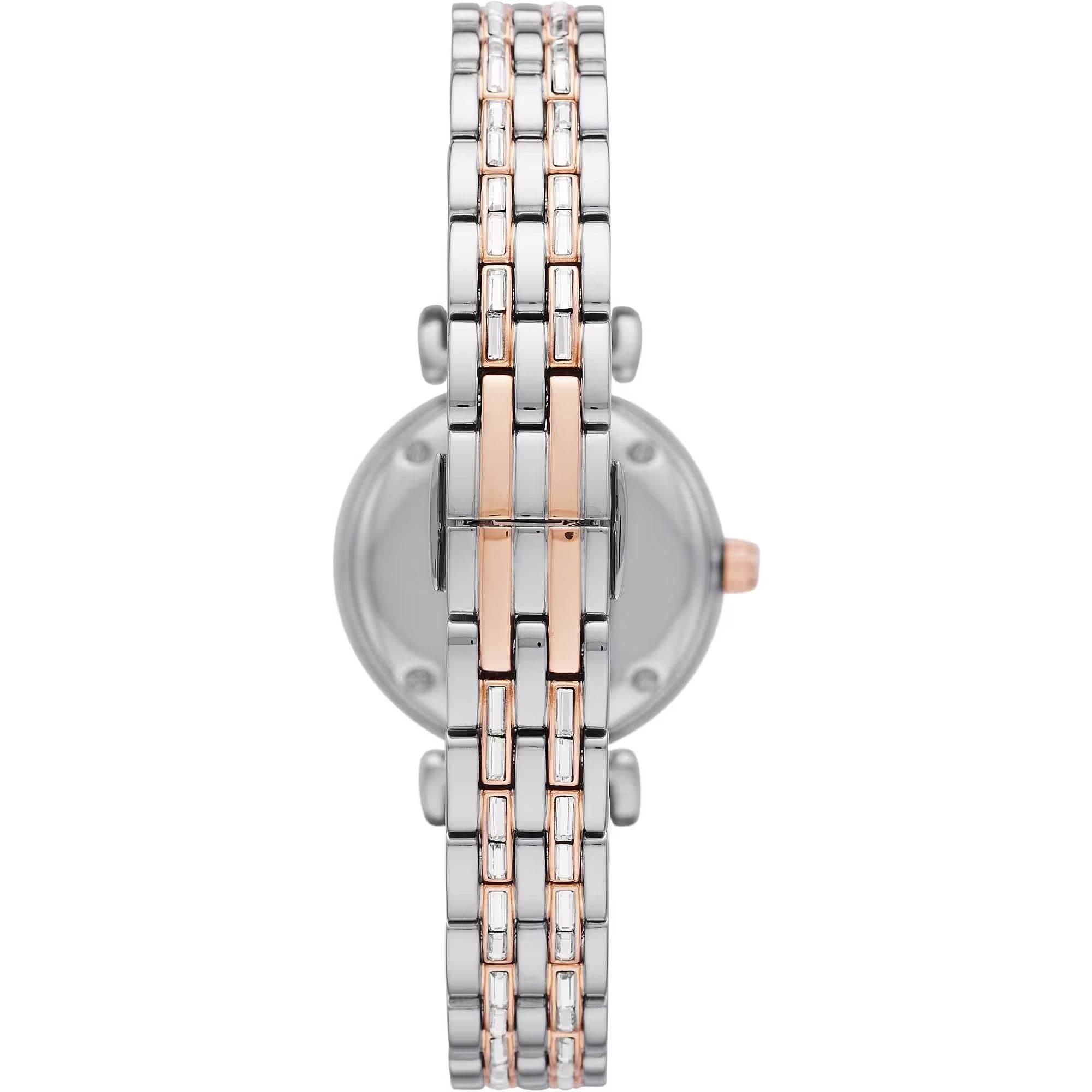 Emporio Armani Elegant Silver Dial Stainless Steel Women's Watch - Hilstor
