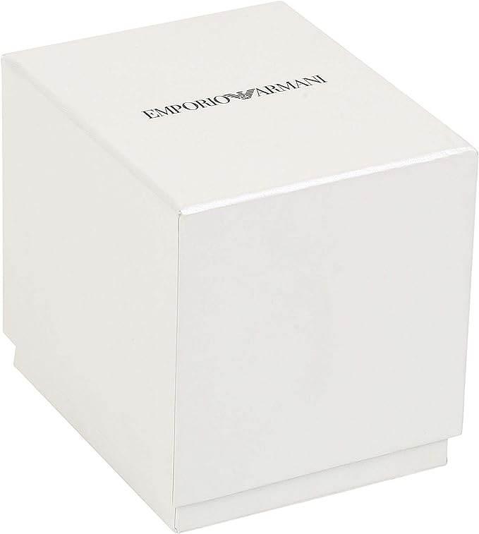Emporio Armani Elegant Two-Tone Crystal Pave Watch - Hilstor