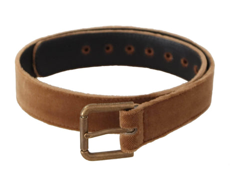 Dolce & Gabbana Elegant Engraved Buckle Leather Belt - Hilstor