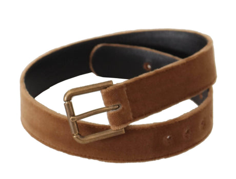 Dolce & Gabbana Elegant Engraved Buckle Leather Belt - Hilstor