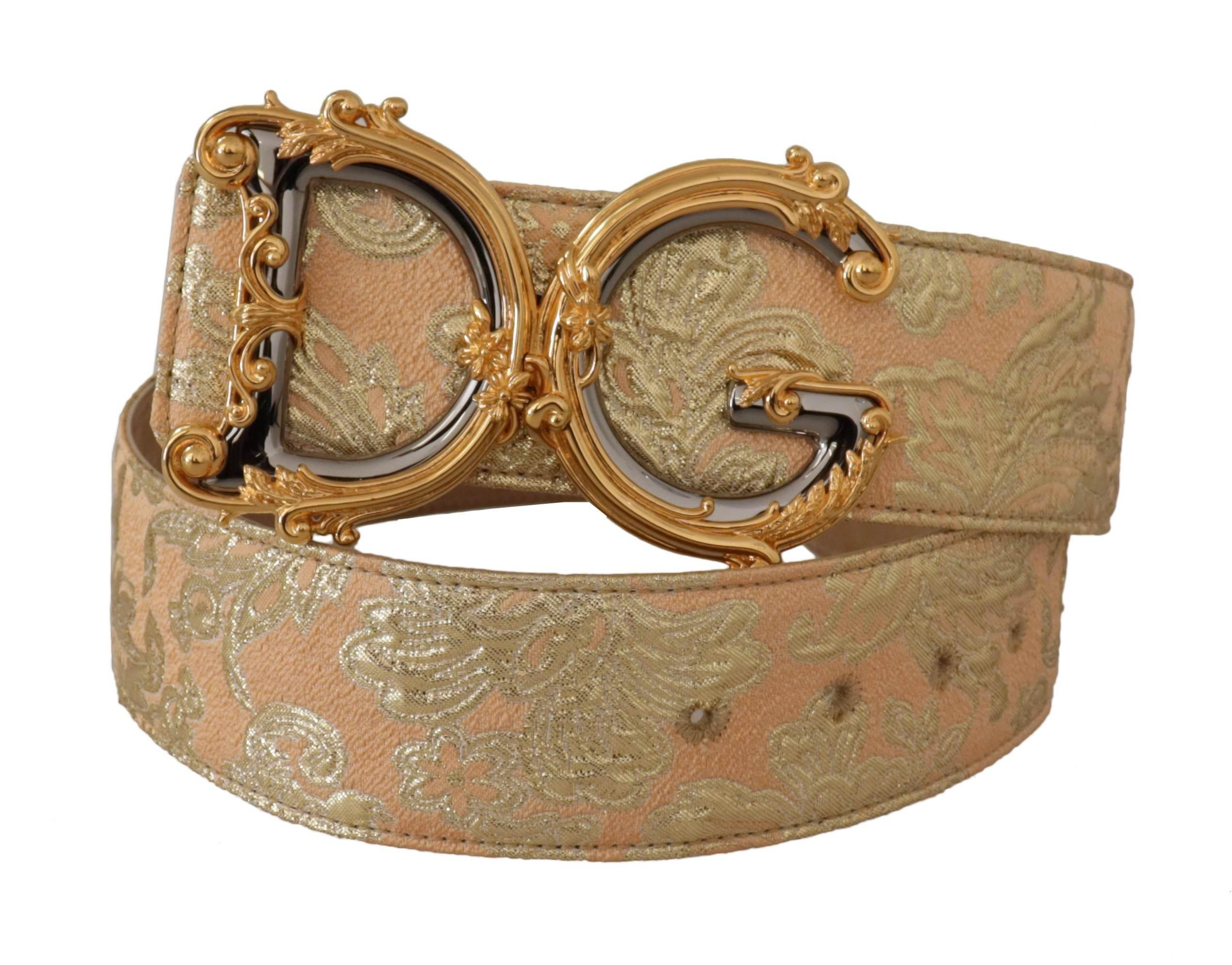Dolce & Gabbana Elegant Leather Belt with Logo Buckle - Hilstor
