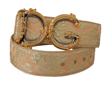 Dolce & Gabbana Elegant Leather Belt with Logo Buckle - Hilstor