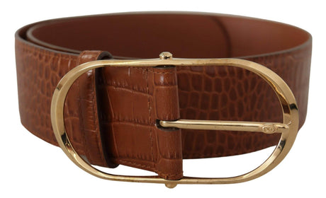 Dolce & Gabbana Enchanting Engraved Logo Leather Belt - Hilstor