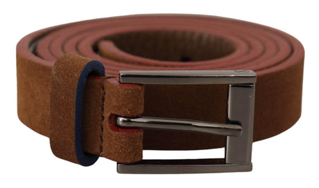 Dolce & Gabbana Chic Suede Belt with Logo Engraved Buckle - Hilstor