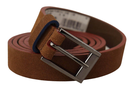 Dolce & Gabbana Chic Suede Belt with Logo Engraved Buckle - Hilstor