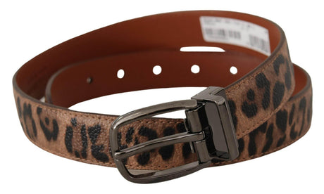 Dolce & Gabbana Elegant Engraved Leather Belt - Timeless Style - Hilstor